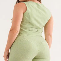 Nouvelle arrivée Ensembles décontractés pour femmes imprimés de logo personnalisé pour l'hiver/ensemble court 100% coton uni de couleur unie pour femmes en vente