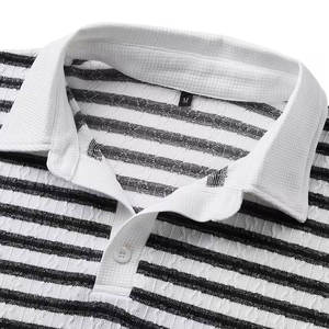 Polo de Punto a Rayas para Hombre, Diseño Nuevo 2026, OEM, Manga Larga, Diseño Personalizado, Opciones de Talla y Color Disponibles - Product Image 3