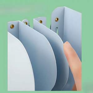 Estantería Moderna Ajustable Dino, Organizador de Libros de Metal y Madera de Bambú, Tipo Vertical para Oficina o Sala de Estar - Product Image 2