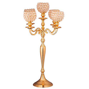 Home Decorate & Wedding Decor Exclusive Design 5 Arms in Candelabra Tall <b>Candle</b> Holder Customized Size Accepted <b>Rose</b> <b>Gold</b> Colour - Product Image 2