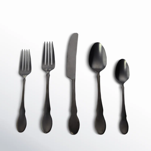 Ensemble de couverts en acier inoxydable au design antique vaisselle de table ensemble de couverts pour événement de mariage couteau à dîner cuillère fourchette décor de restaurant à la maison - Product Image 5