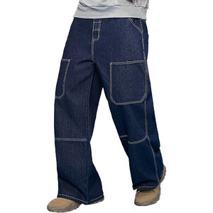 Pantalon en jean 100% coton à séchage rapide, coupe large, denim délavé, pantalon en jean pour homme, très demandé - Product Image 3