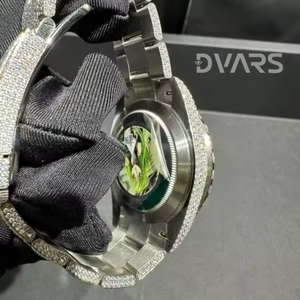 Reloj Mecánico Unisex Hecho a Mano con Diamante Moissanite VVS, Oro Amarillo, Movimiento ETA, Cristal, Resistente al Agua 3BAR - Personalizable - Product Image 5