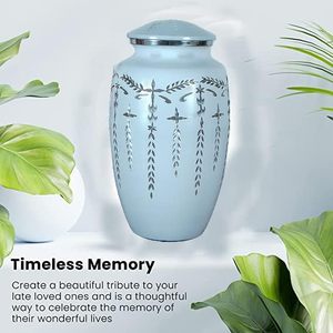Urna de cremación de aluminio hecha a mano con grabado de diamante cenizas humanas adulto hombre mujer urna de entierro grande para cenizas hombres mujeres niños mascotas - Product Image 5