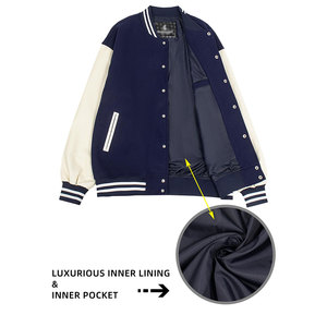 Chaqueta Universitaria 100% Algodón para Hombre, Chaqueta Universitaria de Primera Calidad, Chaqueta de Invierno de Alta Calidad - Product Image 4