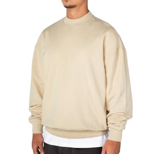 Sweat-shirt personnalisé pour hommes, coupe carrée, col montant en coton, col rond, vêtements de rue, sweatshirts et sweatshirts à capuche pour hommes - Product Image 2