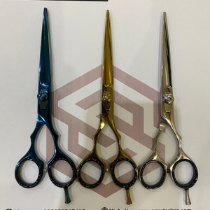 ชุดกรรไกรตัดผม3ชิ้นสีทอง6 1/2แบบมืออาชีพชุดกรรไกรตัดผมอเนกประสงค์ - Product Image 5