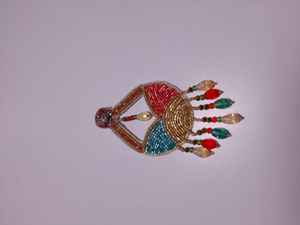 ต่างหูลูกปัดมาร์ดิกราส์ขนาดคิงส์ต่างหูลูกปัดแบบปักลายมาร์ดิกราส์3ชุดต่างหูลูกปัดทำมือจากอินเดียสำหรับผู้หญิง - Product Image 2