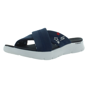 Zapatos Skechers Go Walk Goga para Mujer, Color Azul Claro, Antideslizantes, Acolchados, con Logotipo Bordado, Suaves y Ligeros - Product Image 1