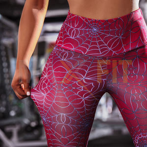 เลกกิ้งเอวสูงของผู้หญิงเลกกิ้งออกกำลังกายแบบลำลองระบายอากาศได้ดีดีไซน์แบบกำหนดเอง2023 - Product Image 5