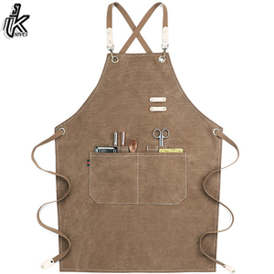 2024 nuevo delantal de cocina personalizado con bolsillos MOQ bajo para hombres y mujeres - Product Image 2