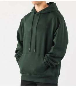 เสื้อฮู้ดดี้ผู้ชายทรงหลวม ผ้าฝ้ายฟลีซคุณภาพสูง ลดราคาพิเศษ แบบเรียบๆ สไตล์ยูนิเซ็กส์ รับสกรีนลายตามสั่ง - Product Image 1