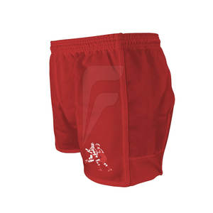 Vêtements de sport, short de rugby uni sportif 100% polyester, séchage rapide, taille élastique, qualité supérieure pour adulte - Product Image 6