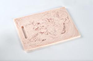 Planche à fromage en résine durable, motif coquille Saint-Jacques, marbrure colorée, planche Candice pour servir le pain et les amuse-gueules - Blocs à découper Faizacraft - Product Image 4