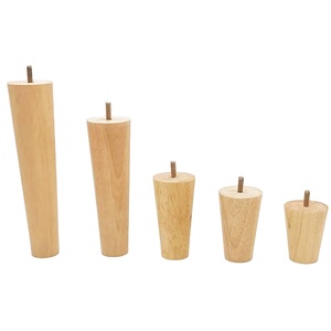 Pieds de meubles contemporains en bois massif robuste pour canapé, table, meuble TV, armoire de chambre à coucher - Product Image 5