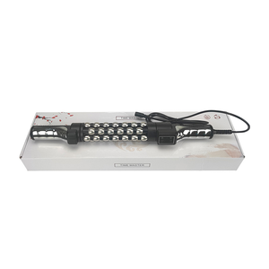 New ánh sáng màu đỏ sưởi ấm Cổ & Vai Massager 360 độ xoay bên trong hình cầu con lăn thoát bạch huyết & cơ bắp thư giãn - Product Image 2