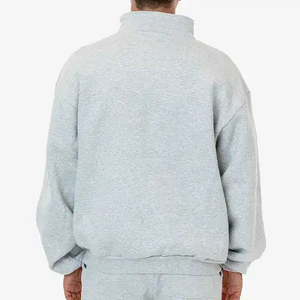 เสื้อฮู้ดคอปกซิปแบบรูดซิปโอเวอร์ไซส์ผ้าฟลีซสตรีทแวร์เสื้อฮู้ดผ้า400gsm ผ้าฝ้ายทรงโอเวอร์ไซส์แบบกำหนดเอง - Product Image 3