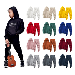 Ensemble sweat-shirt et pantalon en coton pour garçon, sweat-shirt et pantalon longs, sweat-shirt à capuche pour bébé en éponge française, survêtements pour enfants - Product Image 3