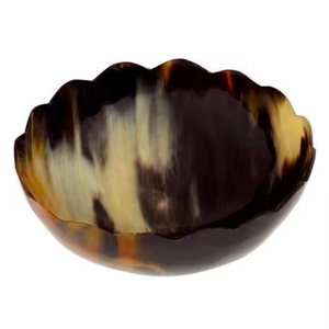 Bol moderne en corne de buffle polie de style animal Ustensiles de cuisine à prix économique pour la décoration de la maison et le service de nourriture de l'Inde - Product Image 1