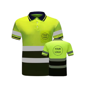 Nouveauté chemise de travail personnalisée polos à manches courtes personnalisés vêtements de travail de protection haute visibilité chemise réfléchissante - Product Image 5