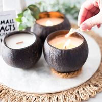 Kerajinan Tangan Vietnam Cangkir Minum Tempurung Kelapa Alami untuk Dekorasi