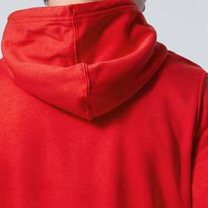 OEM Service Zipper Wholesale Oversized Cotton Fleece <b>Red</b> Color Men's Clothing <b>Hoodies</b> Sweatshirts Autumn Loose Fit Breathable - Product Image 6