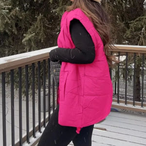 Customized Designs OUTER WEAR Puffer Vest Jacket <b>Women's</b> Sleeveless Winter <b>Waistcoat</b> New Canvas Down Cotton - Product Image 2