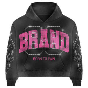 ชุดวอร์มผ้าฝ้ายผ้าฟลีซกันลมระบายอากาศพิมพ์ลายสกรีนสกรีนลายสำหรับฤดูหนาว100% หินแรดสำหรับใส่ได้ทั้งชายและหญิง - Product Image 2