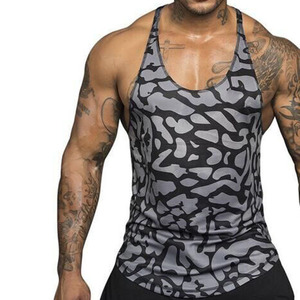Débardeur Homme Personnalisé en Coton, Gilet de Sport Respirant à Séchage Rapide pour Musculation et Fitness, Grande Taille - Product Image 3