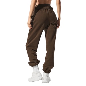 Pantalones Deportivos de Felpa para Mujer, Suaves y Cálidos, de Cintura Alta, Holgados, para Estar en Casa en Invierno, con Logotipo Personalizado, OEM, Duraderos e Informales - Product Image 4