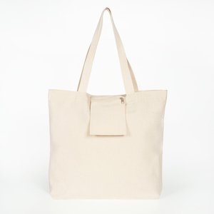 Natural Cotton 18x16x4 Large Canvas Tote <b>Bag</b> Durable Features Heat Transfer Printing Letter Braided Handles <b>Medium</b>-for Foods - Product Image 6