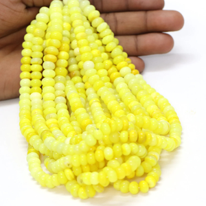 Cuentas Redondas de Ópalo Amarillo Menta: Piedra Preciosa de Calidad AAA, 6-9 mm - Product Image 6