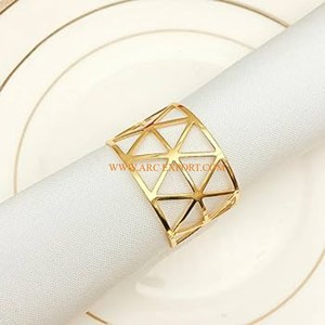 Aluminum <b>Silver</b> Table Top Metal Tissue <b>Napkin</b> Ring Deluxe Quality Large Size Wedding Events and Cafe Party <b>Napkin</b> Rings in India - Product Image 6