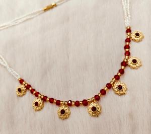 Top fabricant indien de qualité supérieure plaqué or AD CZ Kundan collier avec boucles d'oreilles bijoux de mode élégants pour fille - Product Image 1