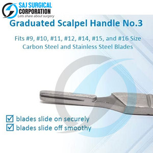Poignée de scalpel d'équipement médical haute performance Source d'alimentation manuelle en acier inoxydable de qualité supérieure - Product Image 4