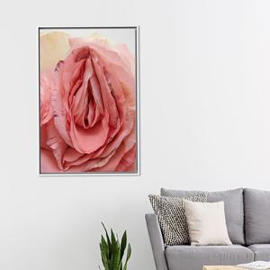 โปสเตอร์ผ้าใบพิมพ์ลายดอกกุหลาบ - ศิลปะตกแต่งผนังภาพเปลือย พร้อมกรอบสีขาว - Product Image 1