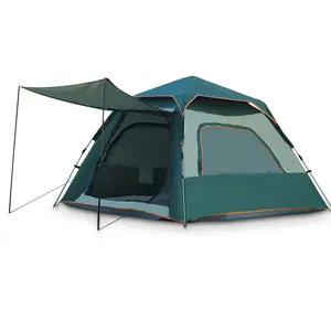 Outdoor Family Waterproof Double Layer Fast Popup Camping Tent for 3-4 persons