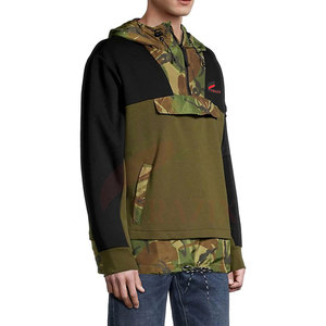 Sweat-shirts d'hiver pour hommes à demi-zip, couleur unie, fermeture éclair sur le devant, personnalisables, en coton, vêtements de mode pour la vente en ligne - Product Image 5