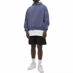 Sudadera Corta Personalizada de Alta Calidad para Hombre, Estilo Moderno, Felpa, Corte Regular, Sin Cordón, Lisa, Informal, Transpirable - Product Image 3