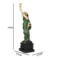 Vente flash - Statue de la Liberté au design moderne, artisanat en aluminium fait main, taille personnalisée, sculpture décorative pour table, maison