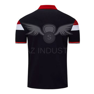 Ropa de verano informal para hombre, Algodón puro transpirable para polo con cuello vuelto, patrón sólido, tela de punto - Product Image 3