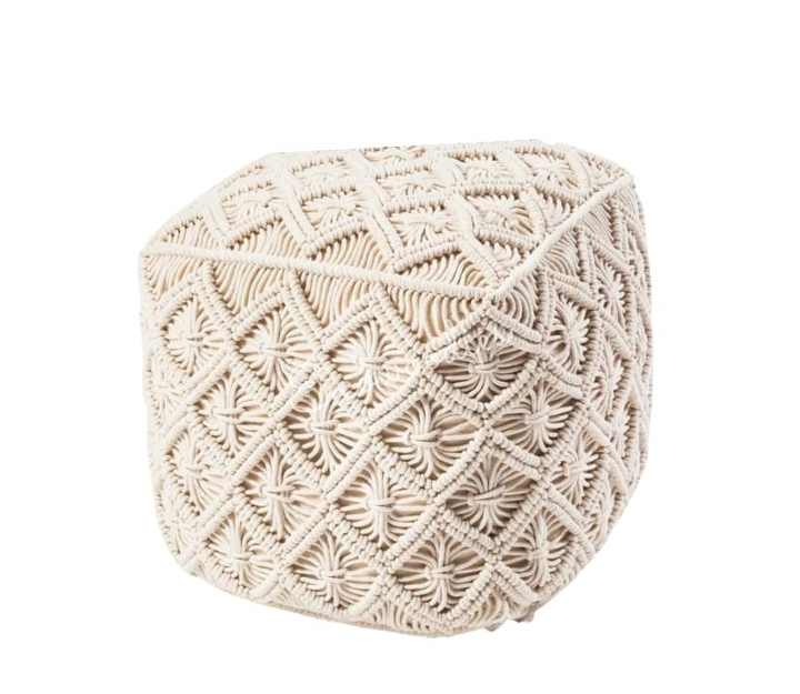 Customized Modern and Fashion Pouf Foot Stool Ottoman with 3 Wood Legged Ottoman Dressing Table Chair Bone Inlay Console