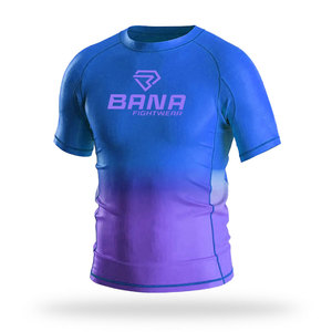 Chemise Rash Guard de haute qualité à logo personnalisé pour hommes, motif brodé décontracté et imprimé - Product Image 2