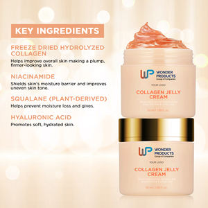 OEM/ODM Collagen Jelly <b>Cream</b> Niacinamide & Freeze Dried Hydrolyzed Collagen Boosts skin's barrier hydration Private Label - Product Image 4