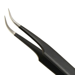 Pinzas de pestañas individuales de alta calidad hechas a medida, pinzas de pestañas de acero inoxidable con punta puntiaguda, instrumentos de belleza, logotipo personalizado - Product Image 4