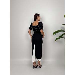 Vestido Maxi Doble Atlas con Detalles de Perlas Verdes para Mujer, Marca missJANELL, con Tela de Mezcla de Poliéster y Elastano para Ocasiones Elegantes - Product Image 4