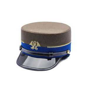 Nouvelle casquette d'officier personnalisée de haute qualité Head Wear Chapeau d'officier en gros avec Bullion Badge Bullion Visor cap - Product Image 6