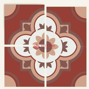 Azulejos de cemento de 200x200 mm que ofrecen una belleza clásica encaustica para paredes y suelos elegantes. - Product Image 1