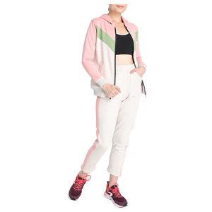 Survêtement de conception personnalisée de meilleure qualité pour femmes, manches longues, col à capuche, motif solide, dernière mode de jogging en plein air pour l'hiver - Product Image 5