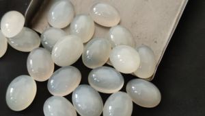 Pierre de lune blanche naturelle Cabochon 3x5mm à 15x20mm forme ovale pierre de lune en vrac Lot pour bijoux pierre de lune lisse pierre précieuse ovale - Product Image 5
